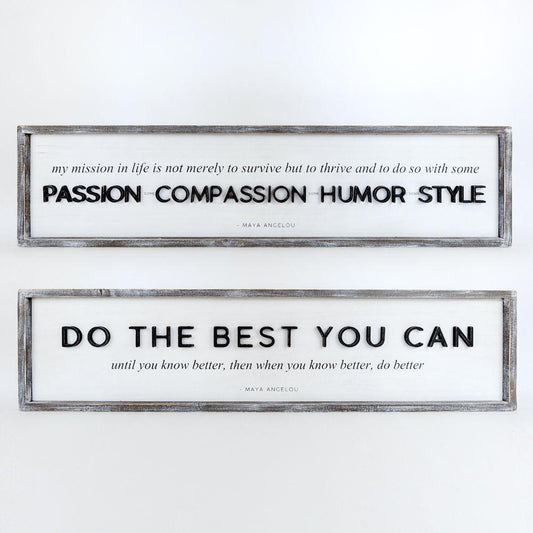 passion-compassion-humor-style-reversible-shiplap-sign-home-decor-adams-co-Threadbare Gypsy Soul