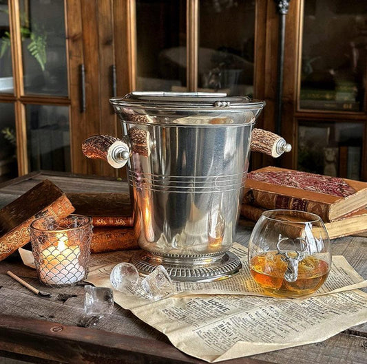 Elk / Deer Stemless Wine Glass-Lodge Style-tbgypsysoul