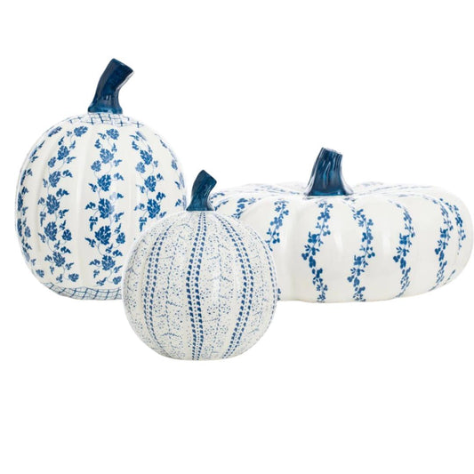 Porcelain Pumpkin Trio-tbgypsysoul