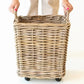Rattan Storage Baskets on Casters - Set of 3-tbgypsysoul