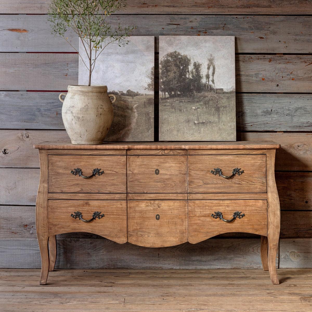 RECLAIMED OAK TOULOUSE COMMODE-Chest-tbgypsysoul