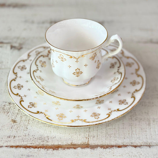 Royal Osborne Cup, Saucer and Desert Plate-Teacup and Saucers-tbgypsysoul