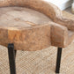 Rustic Modern Antique Bowl Table-Side Tables-tbgypsysoul