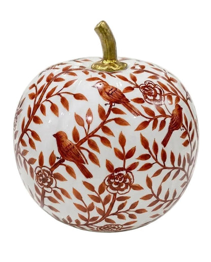 Rusty Red Bird & Vine Pumpkin-Shop-tbgypsysoul