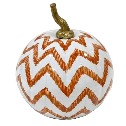 Rusty Red Chevron Pumpkin-Shop-tbgypsysoul