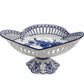 Scalloped Floral Pierced Pedestal Bowl-tbgypsysoul