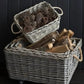 Set of 4 Storage Willow Baskets - Largest on Casters-tbgypsysoul