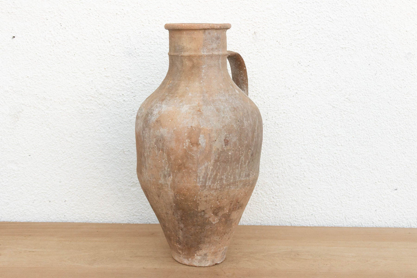 Tall Antique French Rustic Terracotta Jar-Vase-tbgypsysoul