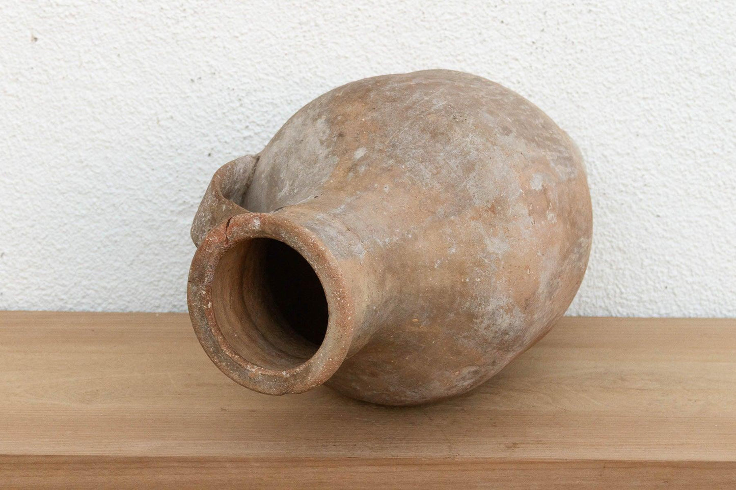 Tall Antique French Rustic Terracotta Jar-Vase-tbgypsysoul