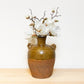 Tall Vintage Brown Stoneware Vase-Terracotta Stoneware Vase-tbgypsysoul