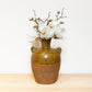 Tall Vintage Brown Stoneware Vase-Terracotta Stoneware Vase-tbgypsysoul