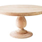 55" Charlotte Pedestal Table (Natural)-Tables-tbgypsysoul