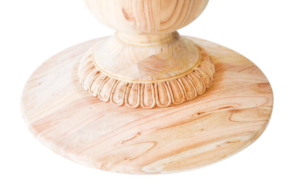 55" Charlotte Pedestal Table (Natural)-Tables-tbgypsysoul