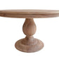 55" Charlotte Pedestal Table (Natural)-Tables-tbgypsysoul