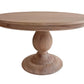 55" Charlotte Pedestal Table (Natural)-Tables-tbgypsysoul