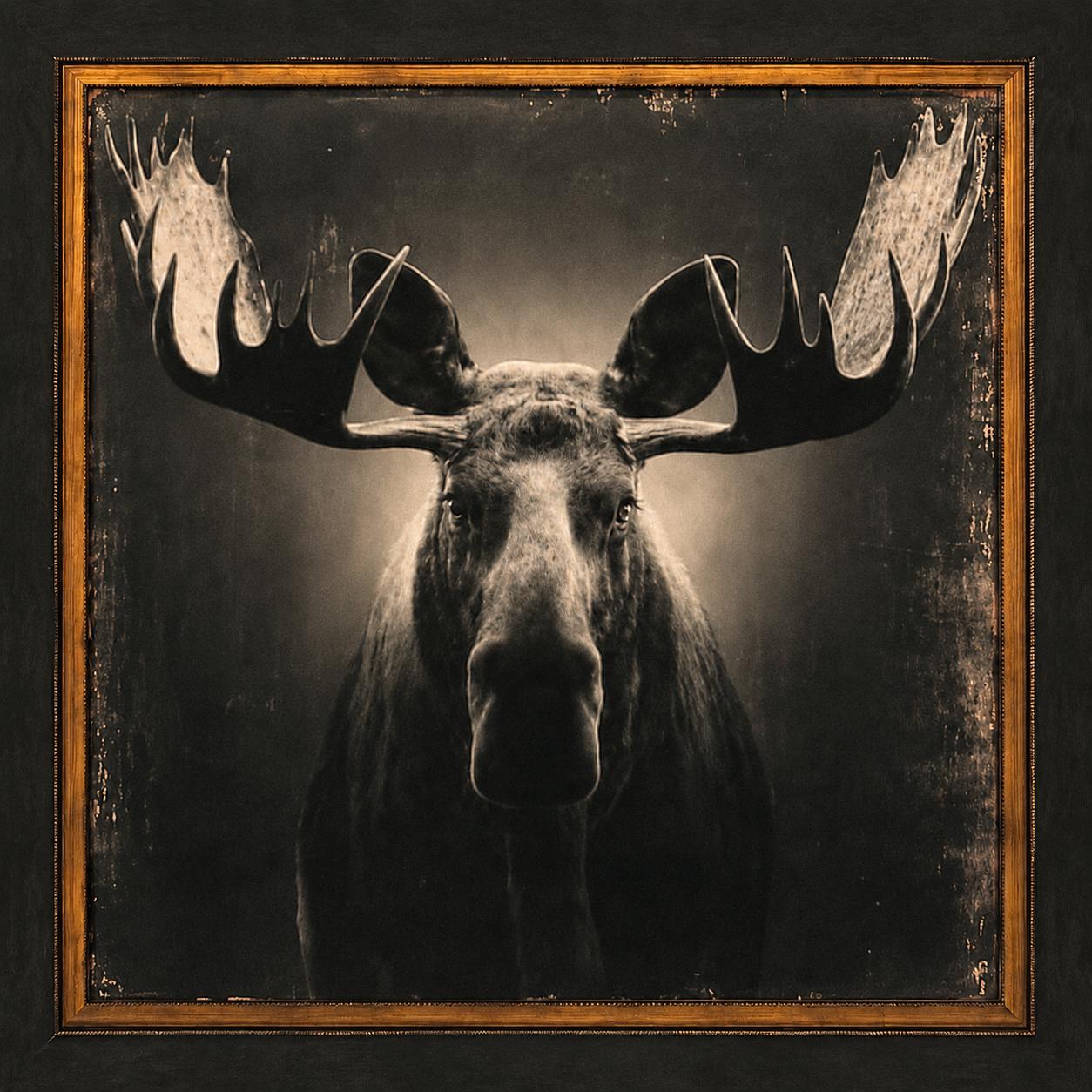 The Basin Monarch Moose Framed Canvas-Wall Art-tbgypsysoul