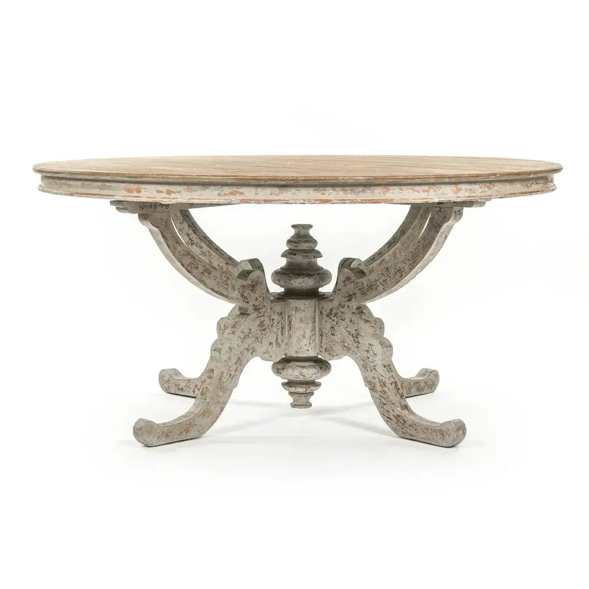 The Belle Rive Round Dining Table - White Glove Included-Console Table-tbgypsysoul