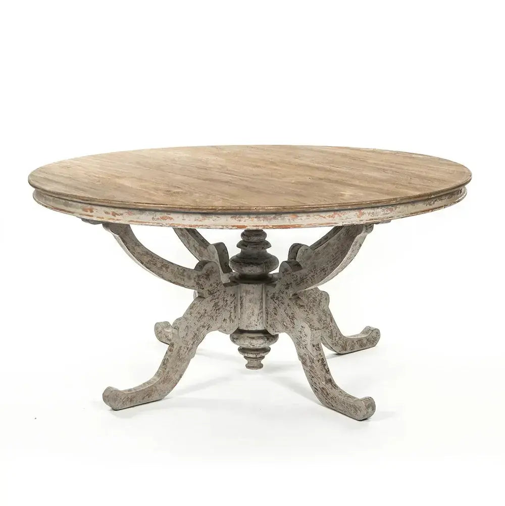 The Belle Rive Round Dining Table - White Glove Included-Console Table-tbgypsysoul