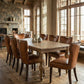 The Broderick Dining Chair paired with he Heirloom Turned-Leg Dining Table - White Glove Included-tbgypsysoul