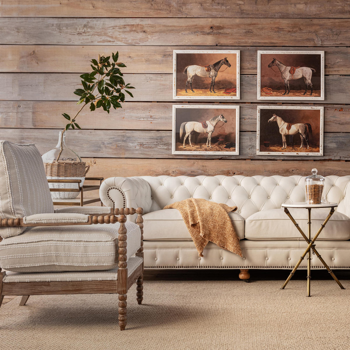 The Chalk 1930 Spool Accent Chair - Set of 2-Accent Chair-tbgypsysoul
