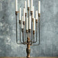 Black 13-Candle Iron Candelabra-tbgypsysoul