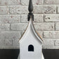 Cozy Cottage Birdhouse: White Roof-tbgypsysoul