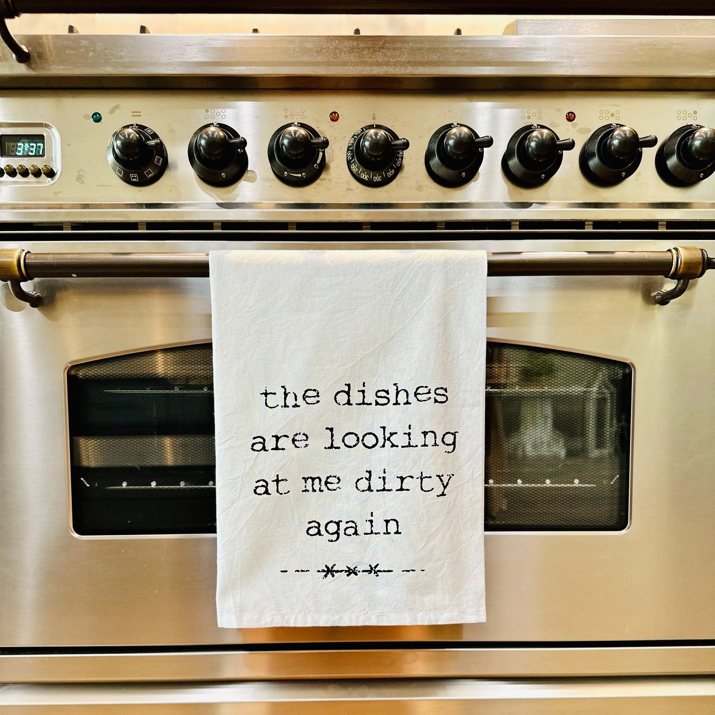 The Dishes are Looking at Me Dirty Again - Dish Towel-Dish Towel-tbgypsysoul