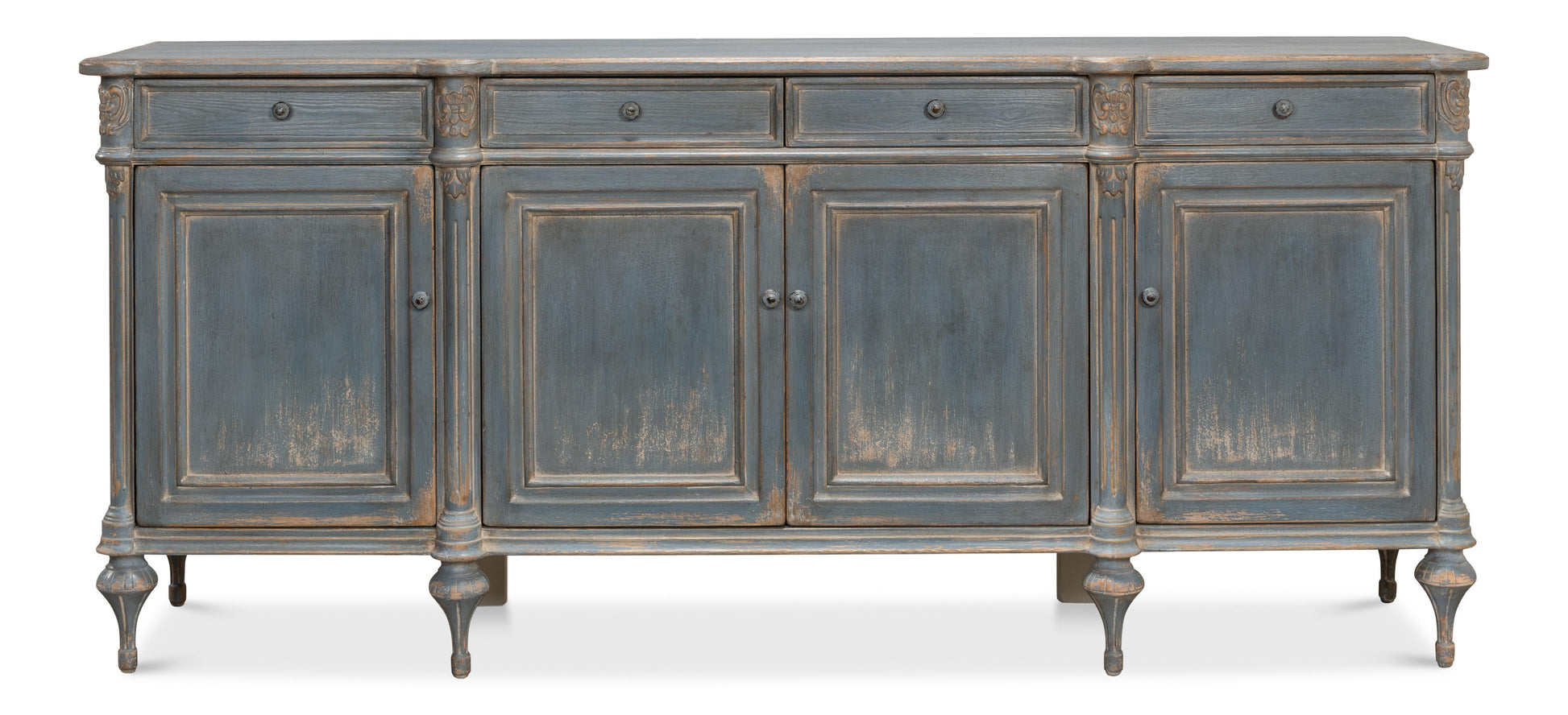 The Élevé Ranch Sideboard - Blue Patiné-Buffet Sideboard-tbgypsysoul