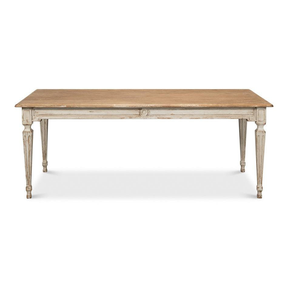 The Elise Dining Table, Grey-Dining Table-tbgypsysoul