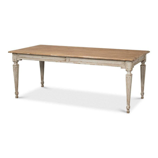 The Elise Dining Table, Grey-Dining Table-tbgypsysoul