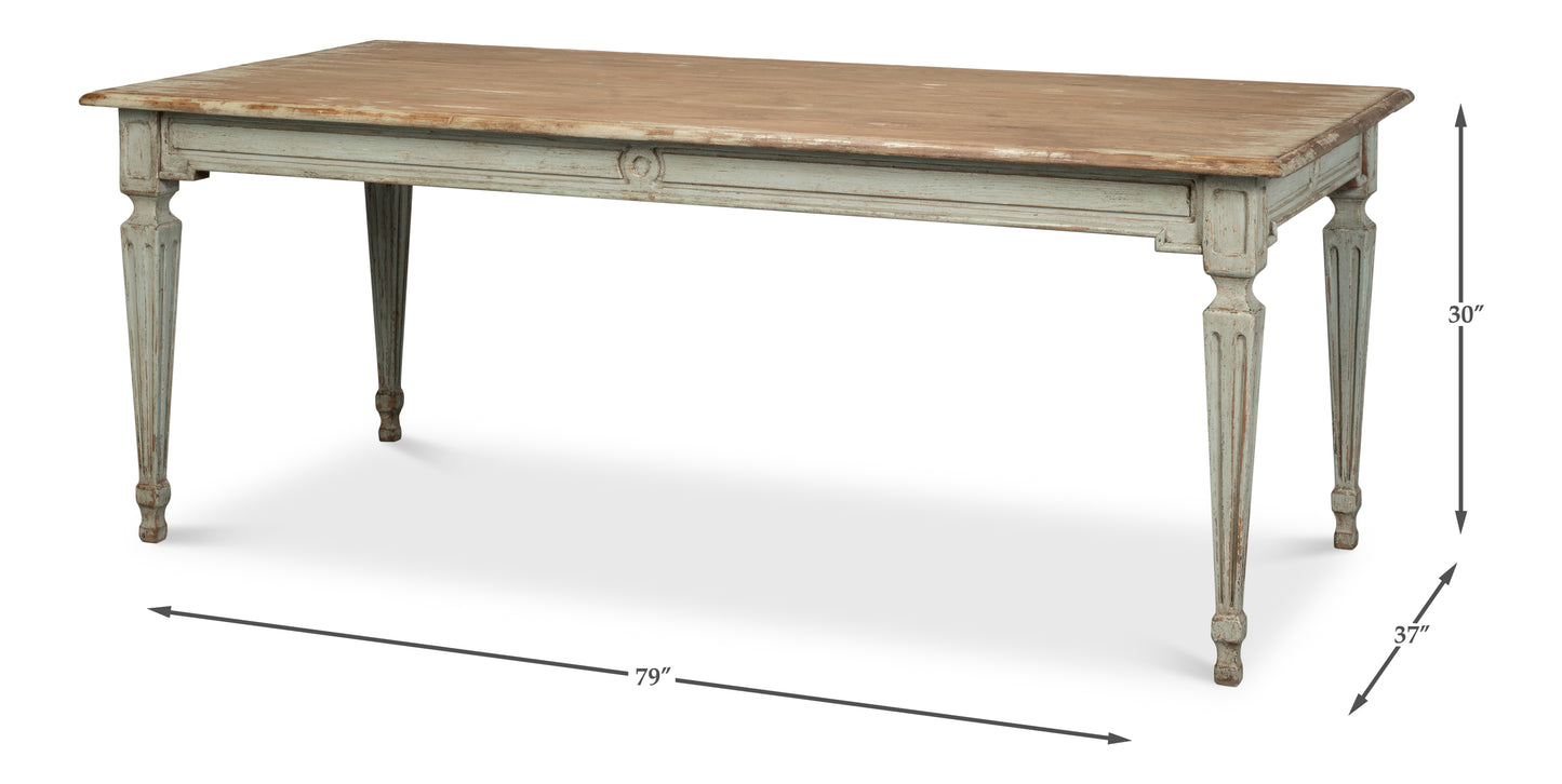The Elise Dining Table, Sage-Dining Table-tbgypsysoul