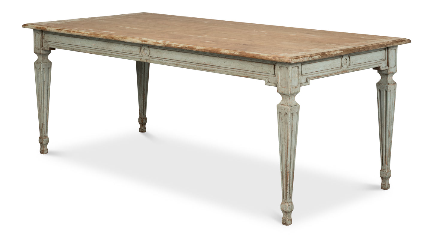 The Elise Dining Table, Sage-Dining Table-tbgypsysoul