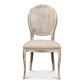 The French Country Cane Back Chair - Grey Oak, Hopsack-Dining Chair-tbgypsysoul