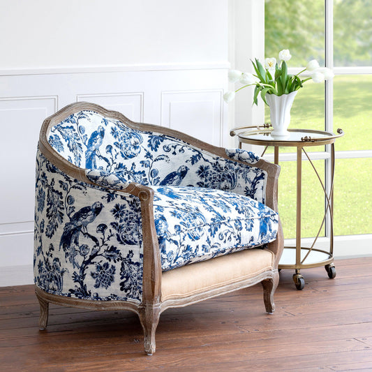 the-oiseau-bleu-settee-occasional-chair-park-hill-Threadbare Gypsy Soul