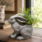 RESIN RABBIT PLANTER-tbgypsysoul
