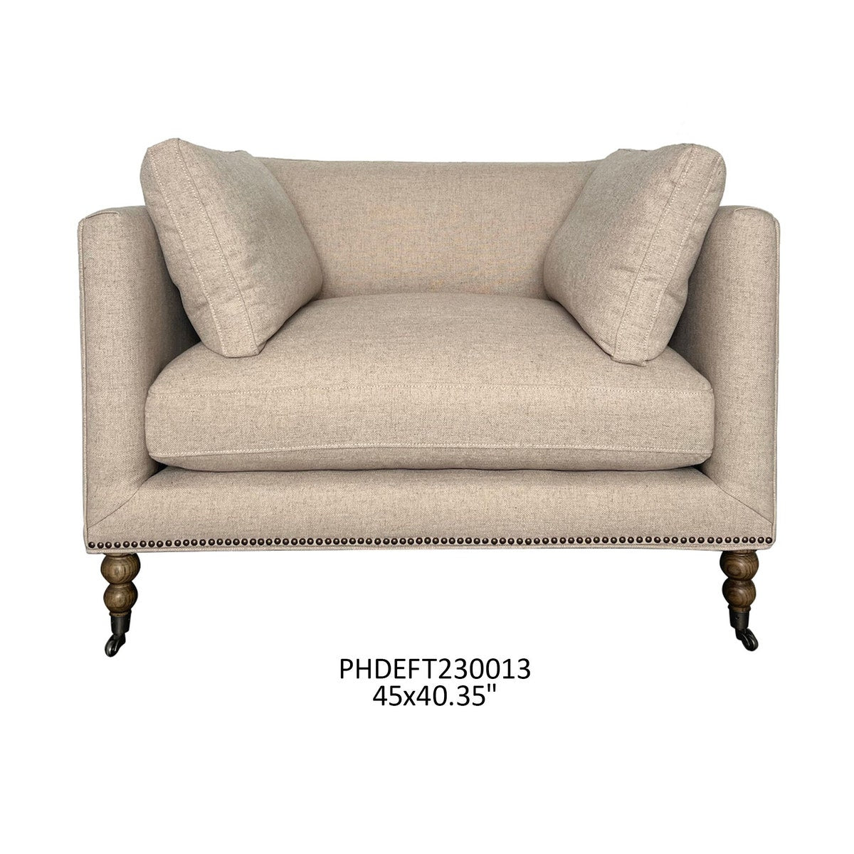 The Townhouse Linen Chair-Accent Chair-tbgypsysoul