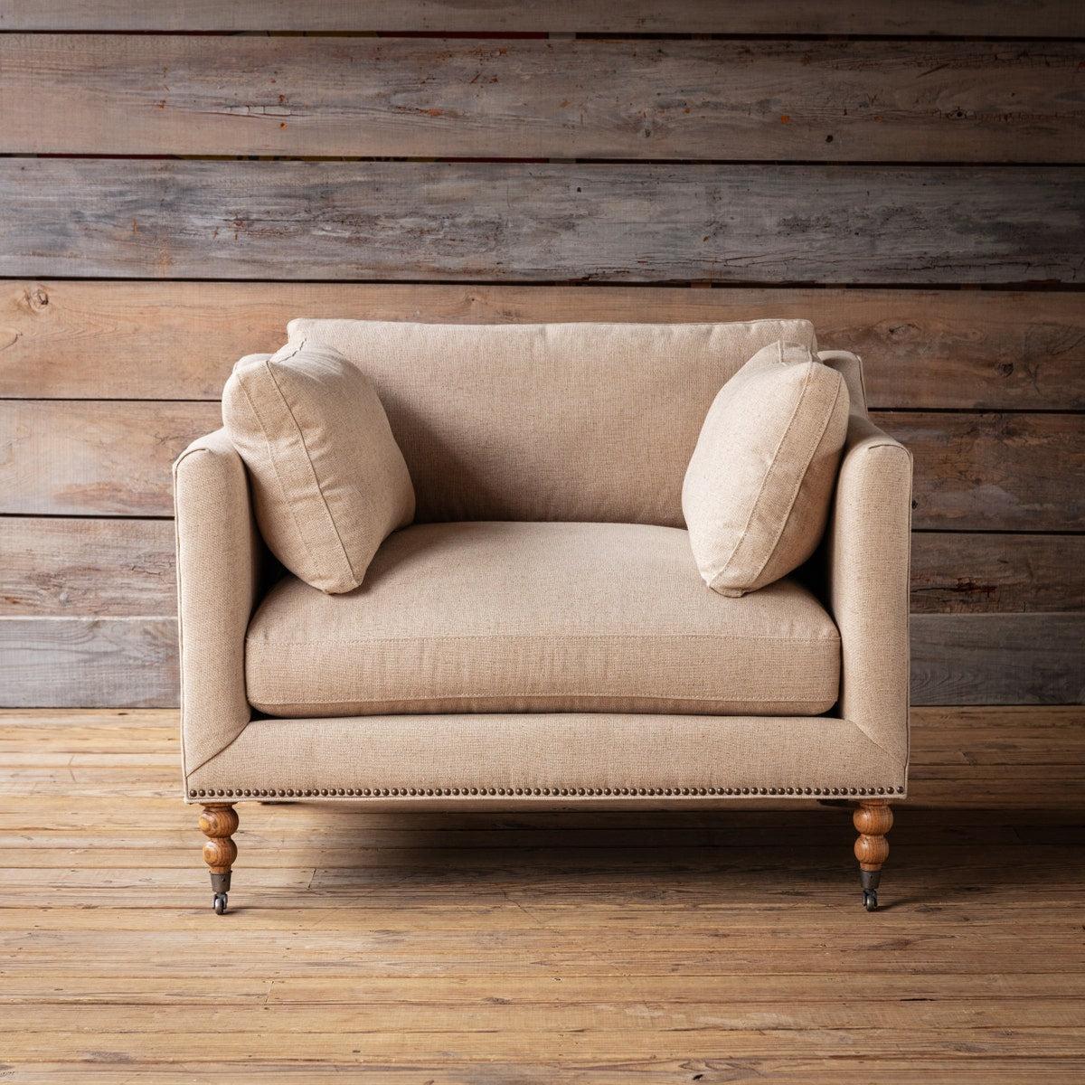 The Townhouse Linen Chair-Accent Chair-tbgypsysoul