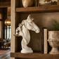 The Weathered Equestrian Horse Bust