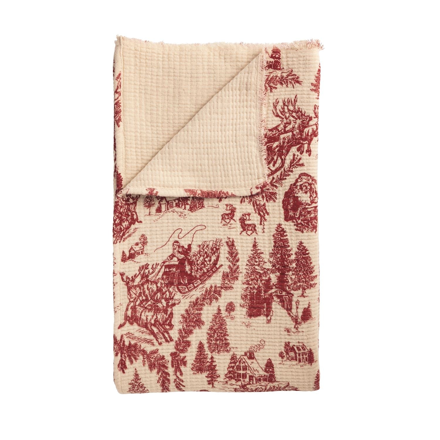 TOILE BLANKET-Seasonal & Holiday Decorations-tbgypsysoul