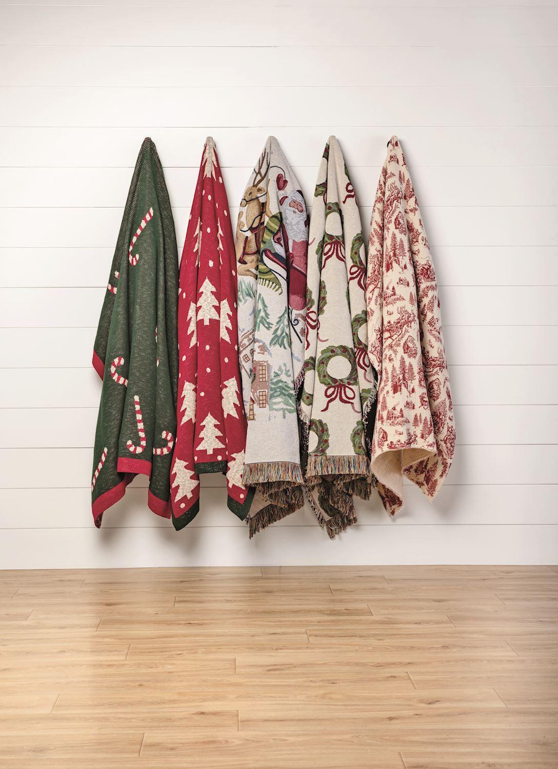 TOILE BLANKET-Seasonal & Holiday Decorations-tbgypsysoul