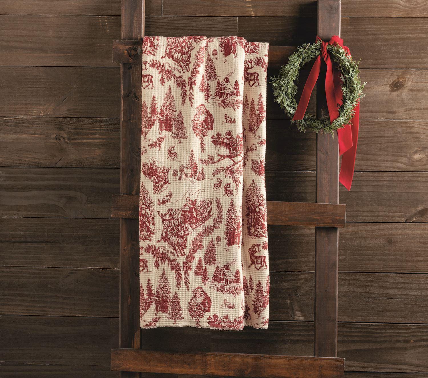 TOILE BLANKET-Seasonal & Holiday Decorations-tbgypsysoul