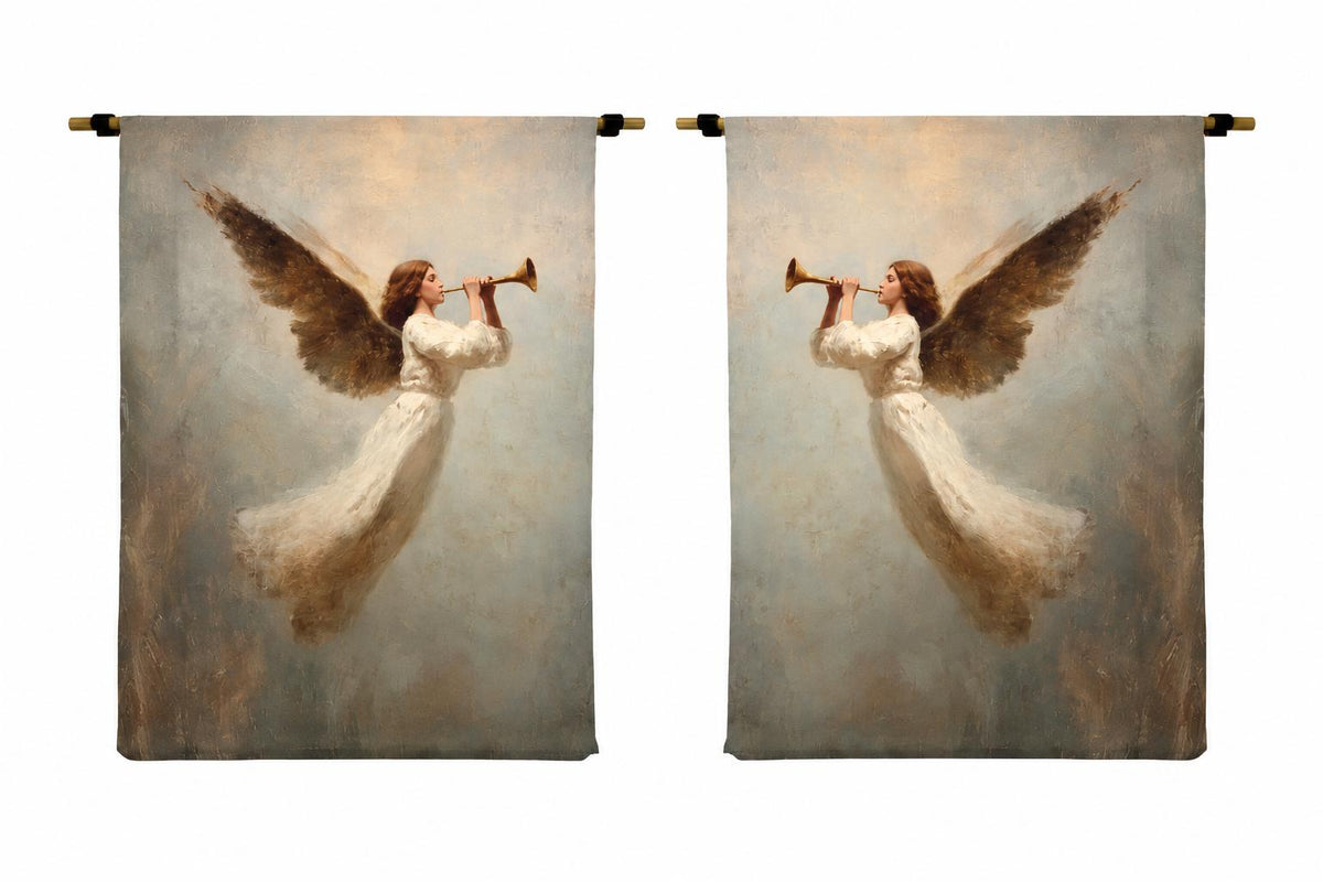 Trumpeting Angel Scroll-Wall Art-tbgypsysoul