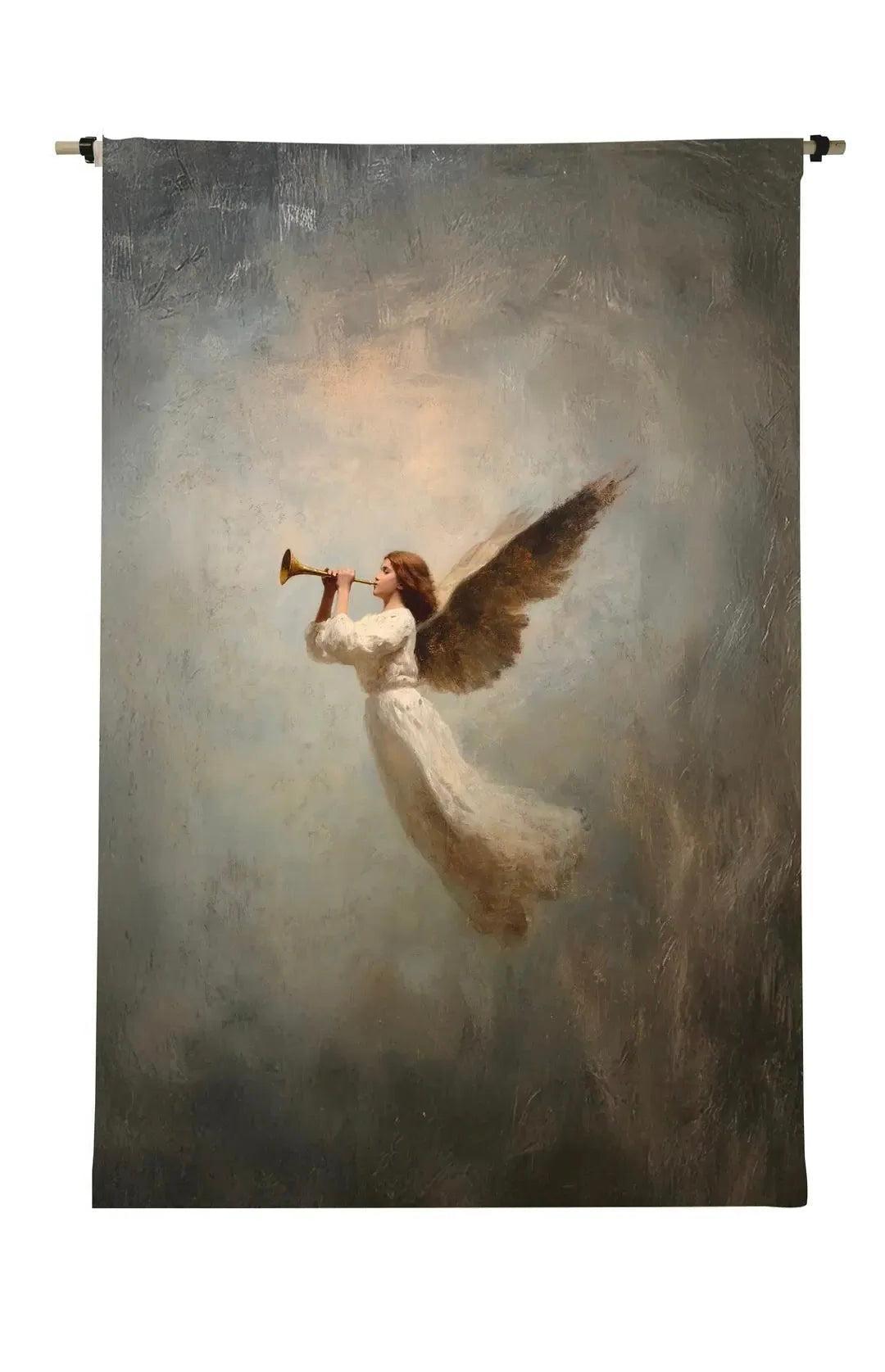 Trumpeting Angel Scroll-Wall Art-tbgypsysoul