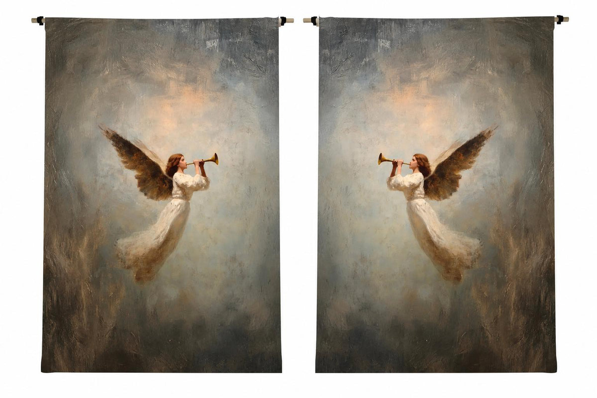Trumpeting Angel Scroll-Wall Art-tbgypsysoul