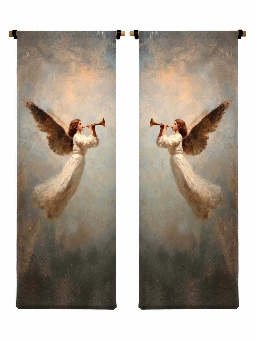 Trumpeting Angel Scroll-Wall Art-tbgypsysoul