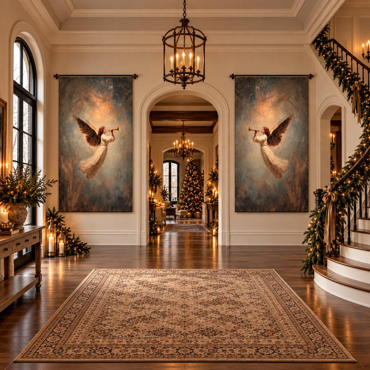 Trumpeting Angel Scroll-Wall Art-tbgypsysoul