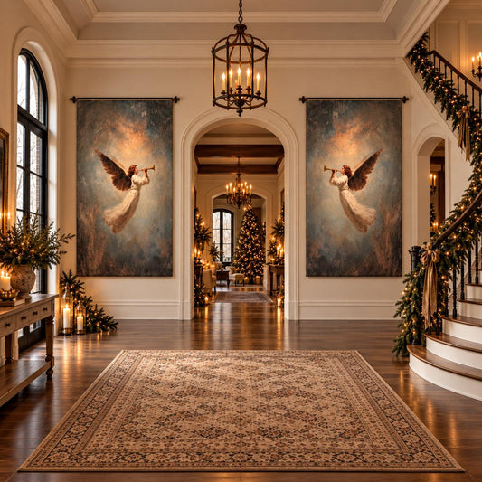 Trumpeting Angel Scroll-Wall Art-tbgypsysoul