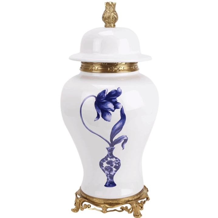 TULIP ORMOLU GINGER JAR-tbgypsysoul