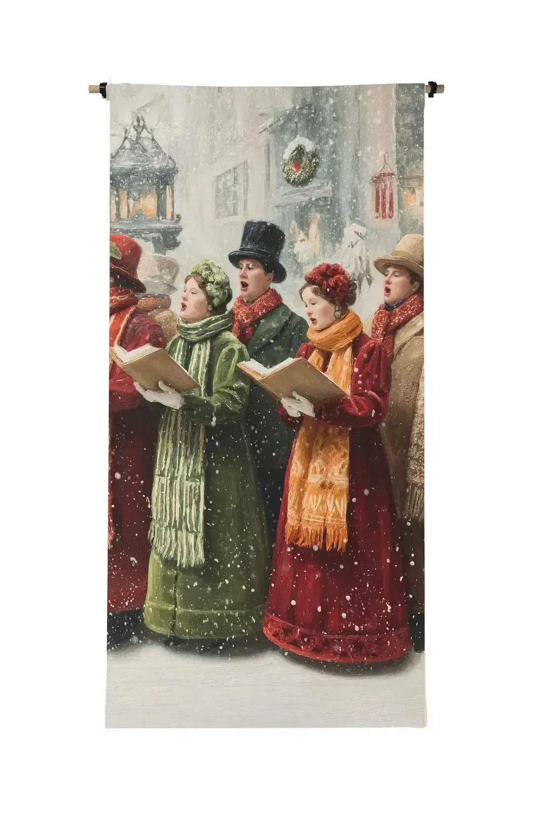 Victorian Christmas Carollers Scroll-Wall Art-tbgypsysoul