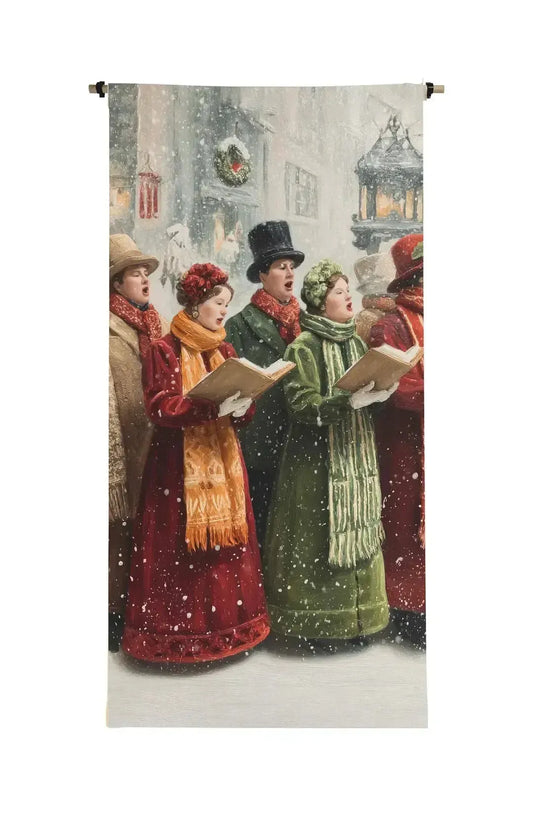 Victorian Christmas Carollers Scroll-Wall Art-tbgypsysoul